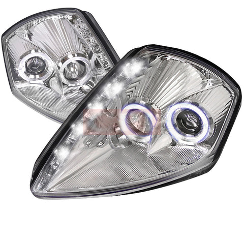 Mitsubishi 00-05 Mitsubishi Eclipse Led Halo Projector Headlight Chrome Housing