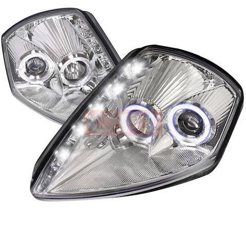 Mitsubishi  00-05 Mitsubishi  Eclipse  Led Halo Projector Headlight Chrome Housing