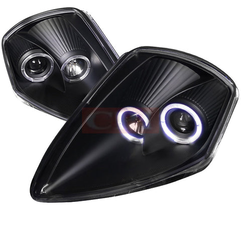 Mitsubishi 00-05 Mitsubishi Eclipse Halo Projector Headlight Black Housing