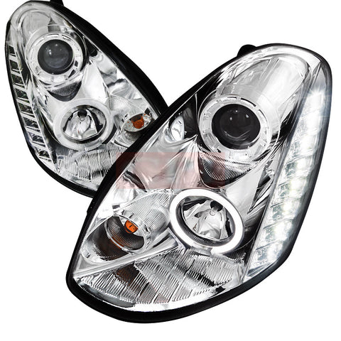 Infiniti 05-06 Infiniti G35 Projector Headlight Chrome Housing Sedan Model