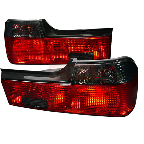 Bmw 88-94 Bmw E32 7 Series Tail Lights Red Smoke
