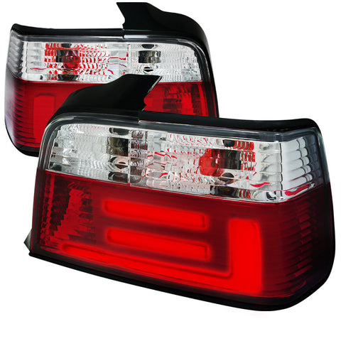 Bmw 92-98 Bmw E36 Tail Lights Red Smoke Sedan Model