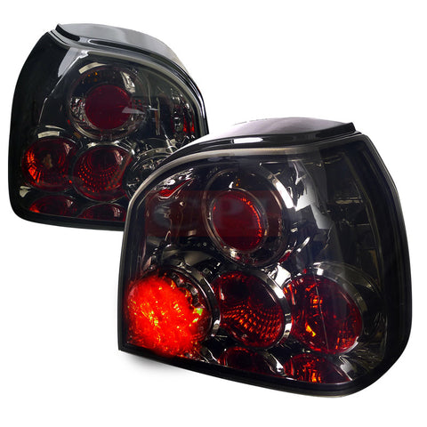 Volkswagen 93-98 Volkswagen Golf Led Tail Lights Smoked Lens