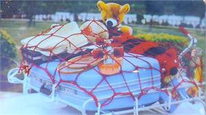 Cargo Pickup / Lugguage Carrier Net Rectangle Shaped Mid-Size (5Mm X78" X54" X20 Plastic Hooks)