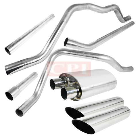 Ford  04-08 Ford  F-150  V8 4.7L 5.4L Catback Exhaust Burnt Tip