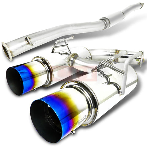 Mitsubishi  08-11 Mitsubishi  Evolution N1 Style Catback Exhaust Burnt Tip