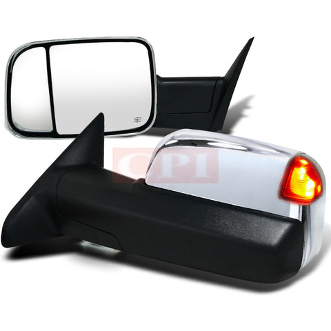 Dodge 12-Up Dodge Ram Heated Towing Mirrors - Power With Memory