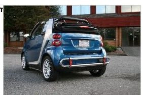 Smart 451 08-09 Smart Car 451 Back Bumper Guard - Black Stainless Products Stainless Products   2008,2009