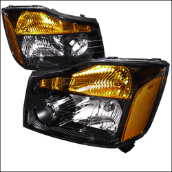 Nissan 08-11 Nissan Titan Black Housing Headlight