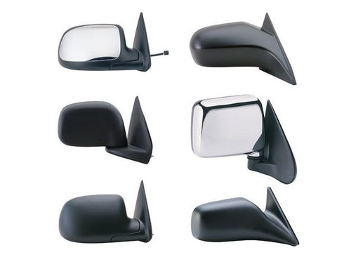 FORD 03-07 EXCURSION/SUP DUTY P/U TELE MIRROR LH POWER HEATED w/SIG LIT CHROME CAP DOUBLE SWING
