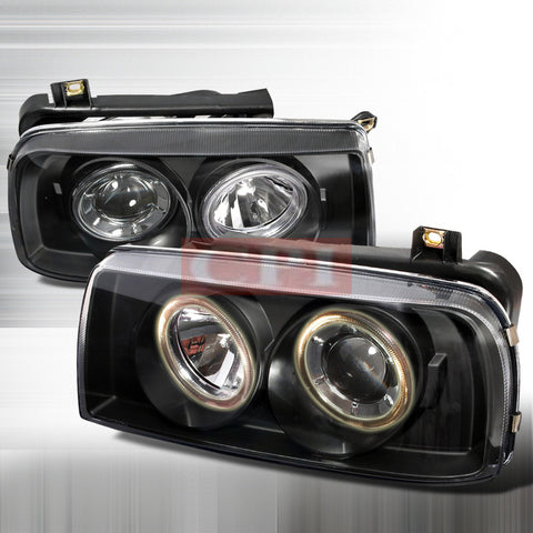 VOLKSWAGEN 1993-1998 VW JETTA 3 PROJECTOR HEAD LAMPS/ HEADLIGHTS 1 SET RH&LH   1993,1994,1995,1996,1997,1998