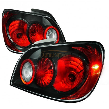 SUBARU 02-03 SUBARU IMPREZA EURO TAILIGHTS BLACK HOUSING 