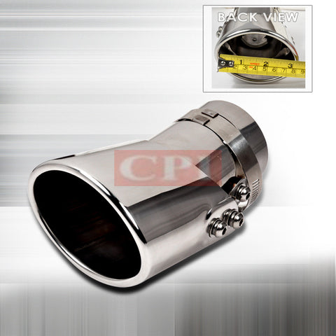 Universal Polished Stainless Steel Adjustable Muffler Tip Performance-f