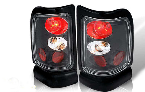94-01 DODGE RAM PICK UP ALTEZZA TAIL LIGHT - BLACK / CLEAR (RF006-BLACK) performance