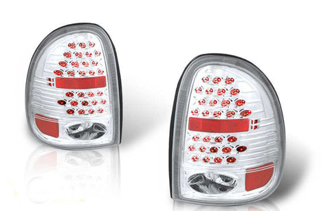 96-00 DODGE CARAVAN / 98-03 DURANGO LED TAIL LIGHT - CHROME/CLEAR performance