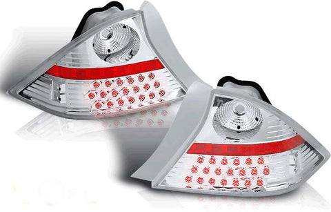 01-03 HONDA CIVIC 2DR LED TAIL LIGHT - CHROME/CLEAR performance