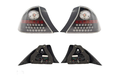 01-03 HONDA CIVIC 2DR LED TAIL LIGHT - BLACK CLEAR performance