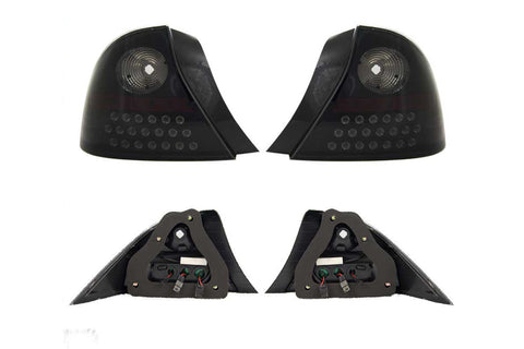01-03 HONDA CIVIC 2DR LED TAIL LIGHT - BLACK/SMOKE performance