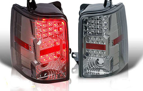 97-98 JEEP GRAND CHEROKEE LED TAIL LIGHT - CHROME / SMOKE performance