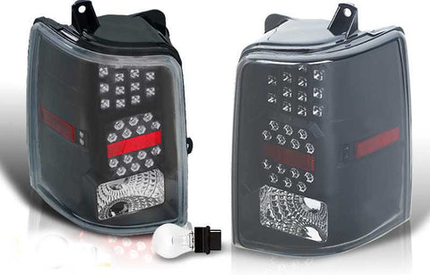 97-98 JEEP GRAND CHEROKEE LED TAIL LIGHT - BLACK / SMOKE performance