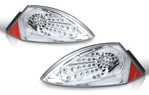 00-02 MITSUBISHI ECLIPSE LED TAIL LIGHT - CHROME/CLEAR performance