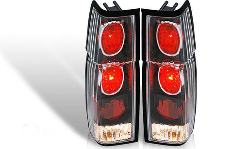 86-97 NISSAN HARDBODY ALTEZZA TAIL LIGHT - BLACK / CLEAR (R007-BLACK) performance