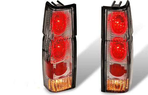 86-97 NISSAN HARDBODY ALTEZZA TAIL LIGHT W/ HALO - CHROME / SMOKE (RL-007-C) performance