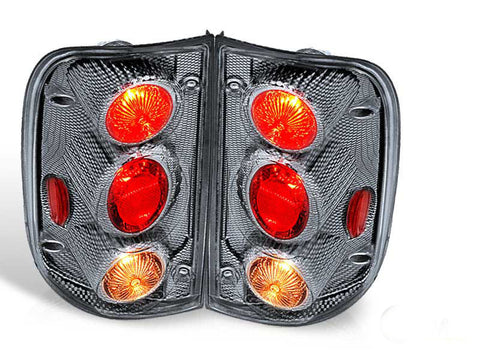 01-04 TOYOTA TACOMA ALTEZZA TAIL LIGHT - CARBON FIBER / CLEAR(R017-CF) performance