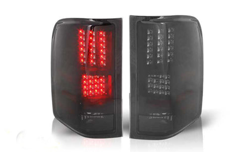 07-09 CHEVY SILVERADO LED TAIL LIGHT - BLACK / SMOKE performance