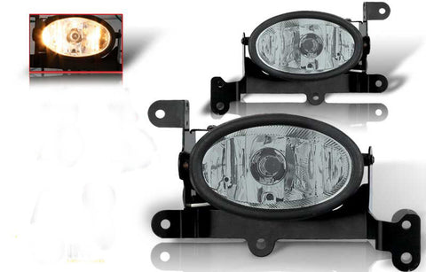 06-07 honda civic 2 dr oem style fog light - smoke (wiring kit included) performance