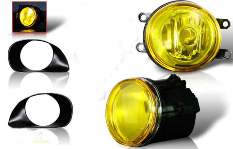 Toyota Yaris 3 Dr Oem Style Fog Light - Yellow (Wiring Kit Included) Performance-q