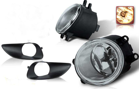 06-08 toyota yaris 4 dr oem style fog light - smoke (wiring kit included) performance