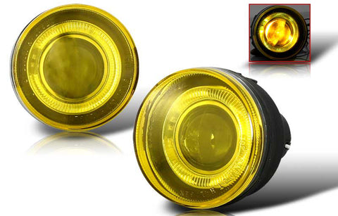 01-04 dodge dakota / durango halo projector fog light (yellow) performance