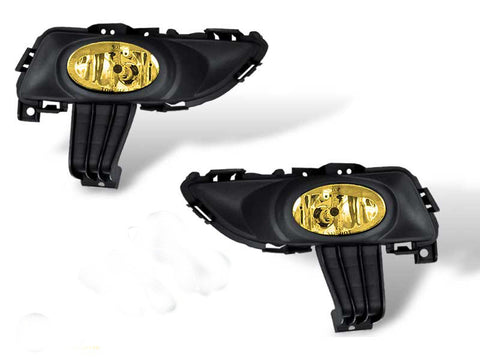 03-05 mazda 3 4 dr oem style fog light - yellow (wiring kit included) performance