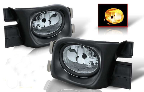 03-05 honda accord 4 dr oem style fog light - smoke (wiring kit included) performance