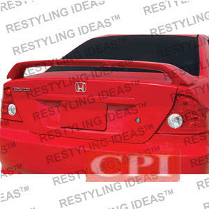 Honda 2001-2005 Civic 2D Factory Style W/Led Light Spoiler Performance