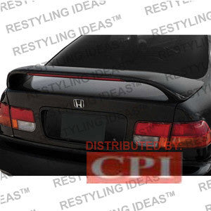 Honda 1996-2000 Civic 2D Custom Mid Wing Style W/Led Light Spoiler Performance-j
