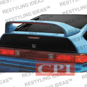 Honda 1988-1992 Crx Custom Mid Wing Style W/Led Light Spoiler Performance-p