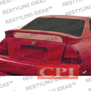 Honda 1992-1996 Prelude 3Pc. Mid Wing W/Led Light Spoiler Performance-w