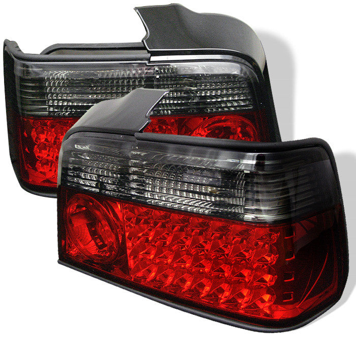 BMW E36 3-Series 92-98 4Dr LED Tail Lights - Red Smoke – CARRO PACIFIC