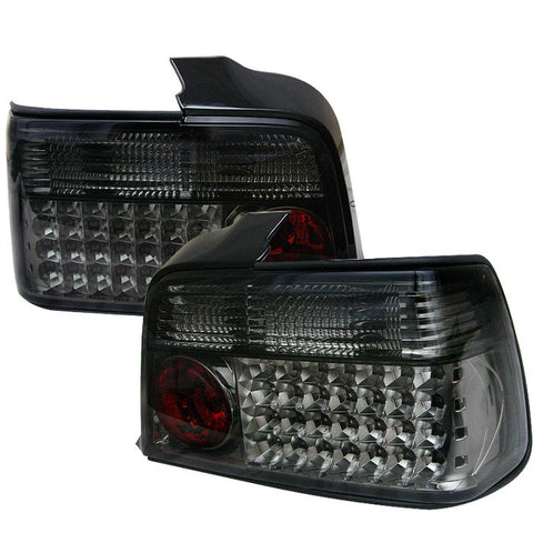 BMW E36 3-Series 92-98 4Dr LED Tail Lights - Smoke