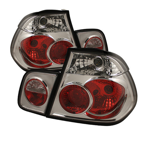 BMW E46 3-Series 99-01 4Dr Euro Style Tail Lights- Chrome