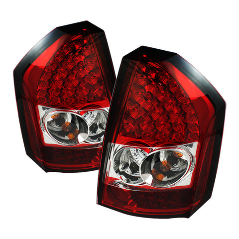 Chrysler 300C 08-10 LED Tail Lights - Red Clear