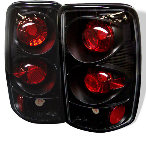 GMC Yukon Denali/Denali XL 01-06 ( Lift Gate Style Only ) Euro Style Tail Lights - Black-m