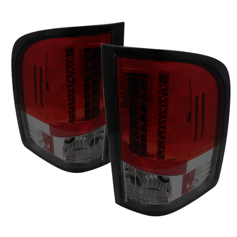 Chevy Silverado 1500/2500/3500 09-10 ( Does Not Fit Model With Single Reverse Socket 3047 Bulb ) LED Tail Lights - Red Smoke