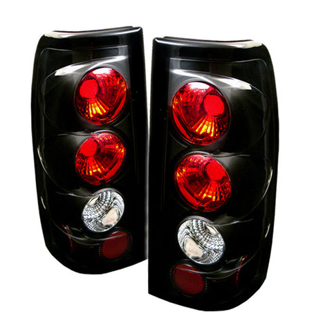 Chevy Silverado 1500/2500 99-02 (Not Fit Stepside) / GMC Sierra 1500/2500/3500 99-03 Euro Style Tail Lights G2 Version - Black