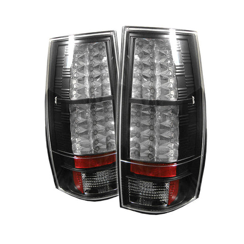 Chevy Suburban/Tahoe 07-14 / GMC Yukon/Yukon Denali 07-14 - LED Tail Lights - Black