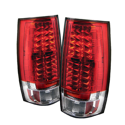 Chevy Suburban/Tahoe 07-14 / GMC Yukon/Yukon Denali 07-14 - LED Tail Lights - Red Clear