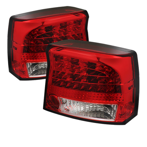 Dodge Charger 09-10 LED Tail Lights - Red Clear