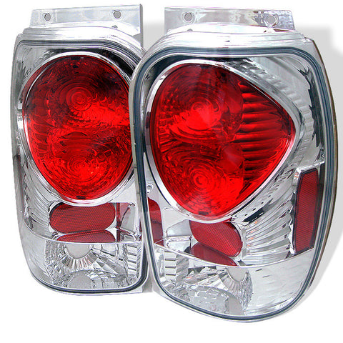 Ford Explorer 98-01 (Except 2001 Sport & Sport Trac) / Mercury Mountaineer 97-01 Euro Style Tail Lights - Chrome